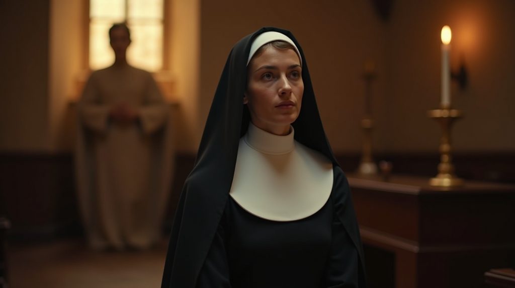 Flux Dev A cinematic portrait photograph of Ultra realistic po 2 - Katalikams Lapkričio 28 d. Palaimintoji Helena Stollenwerk