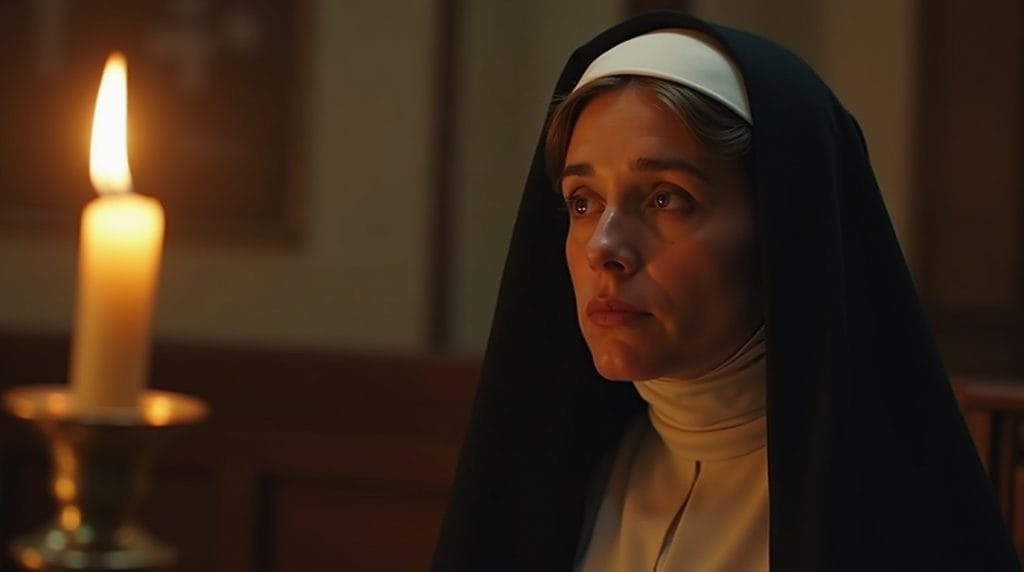 Flux Dev A cinematic portrait photograph of Ultra realistic po 3 - Katalikams Lapkričio 28 d. Palaimintoji Helena Stollenwerk